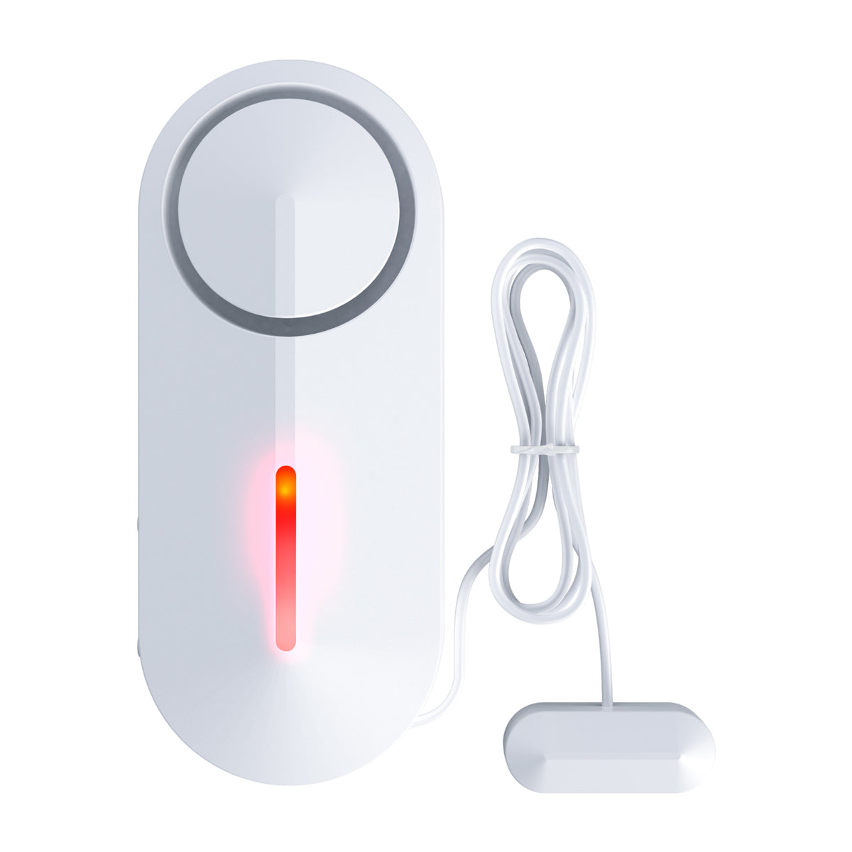 AS-WLD1 Wireless Water Leak Detector &amp; Alarm - Battery Powered, Sound &amp; Flash Alert