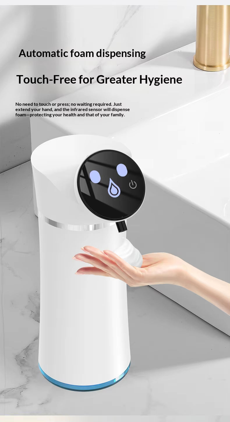ASD-420 Automatic Soap Dispenser with LED Display – 420ml Touch-Free Foam & Liquid Hand Wash Dispenser