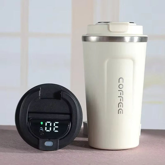 ASTM-510 Smart Temperature Display Insulated Travel Mug – 510ml Stainless Steel Vacuum Tumbler