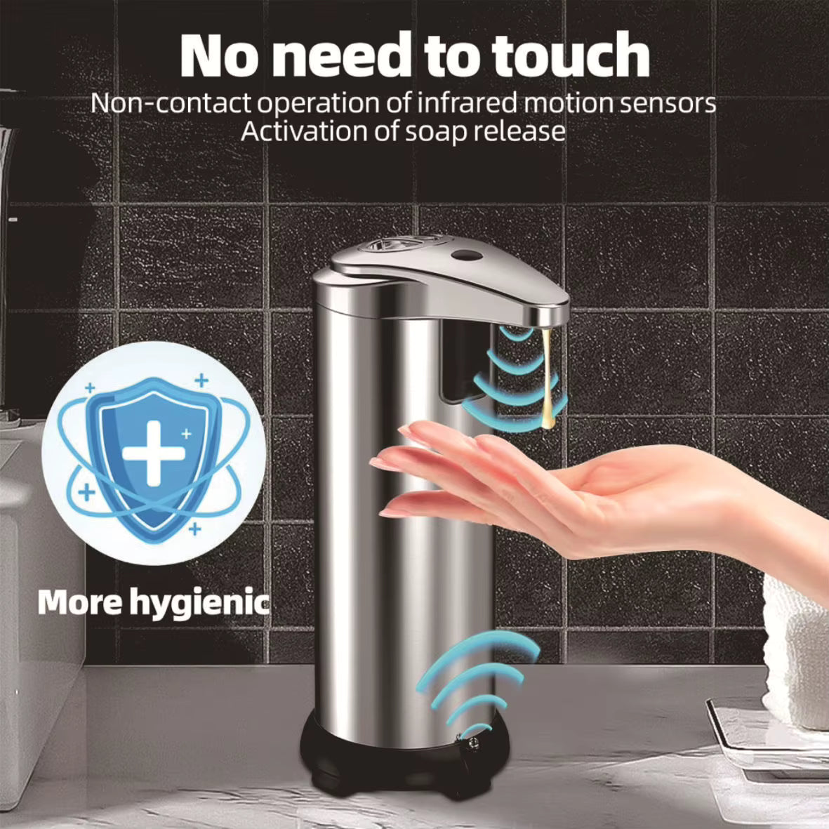 AS-CD1001 Touchless Countertop Soap Dispenser