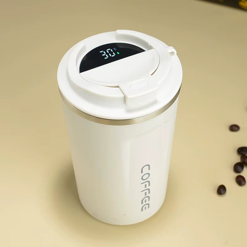 ASTM-510 Smart Temperature Display Insulated Travel Mug – 510ml Stainless Steel Vacuum Tumbler