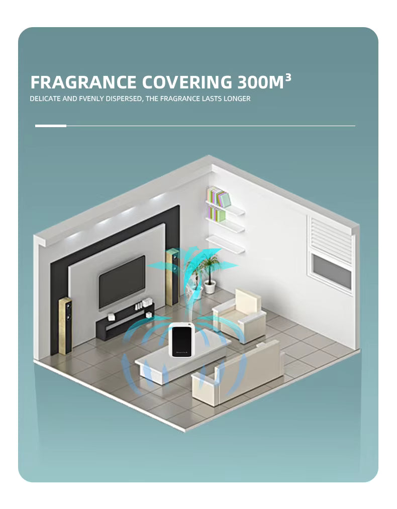AFD1-BT 150ml Bluetooth Smart Fragrance Diffuser Battery Operated Commercial Aroma Diffuser