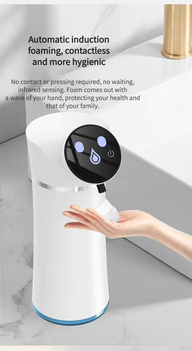 ASD-420 Automatic Soap Dispenser with LED Display – 420ml Touch-Free Foam & Liquid Hand Wash Dispenser