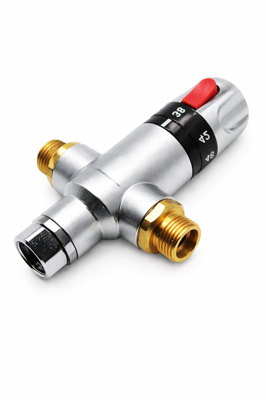 ATV1-12F Thermostatic Mixing Valve 1/2" – Temperature Control Valve for Automatic Sensor Taps – Anti-Scald Water Regulator with Female Outlet